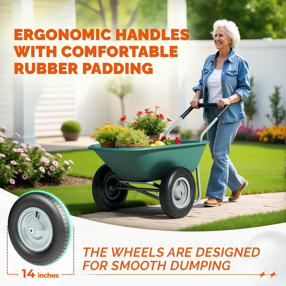IDZO 14-inch pneumatic tire detail for smooth rolling over rough terrain