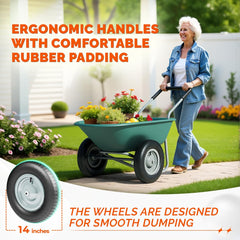 IDZO 14-inch pneumatic tire detail for smooth rolling over rough terrain
