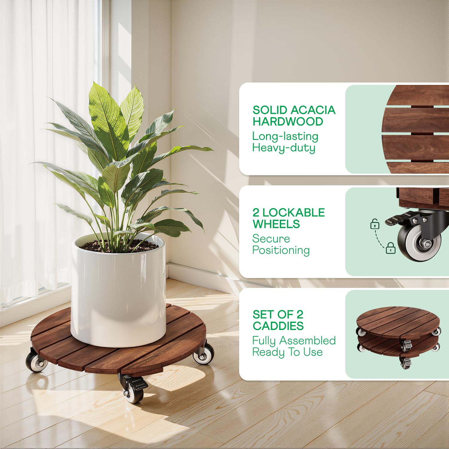 IDZO close-up wood grain detail highlighting acacia durability and attractive natural texture