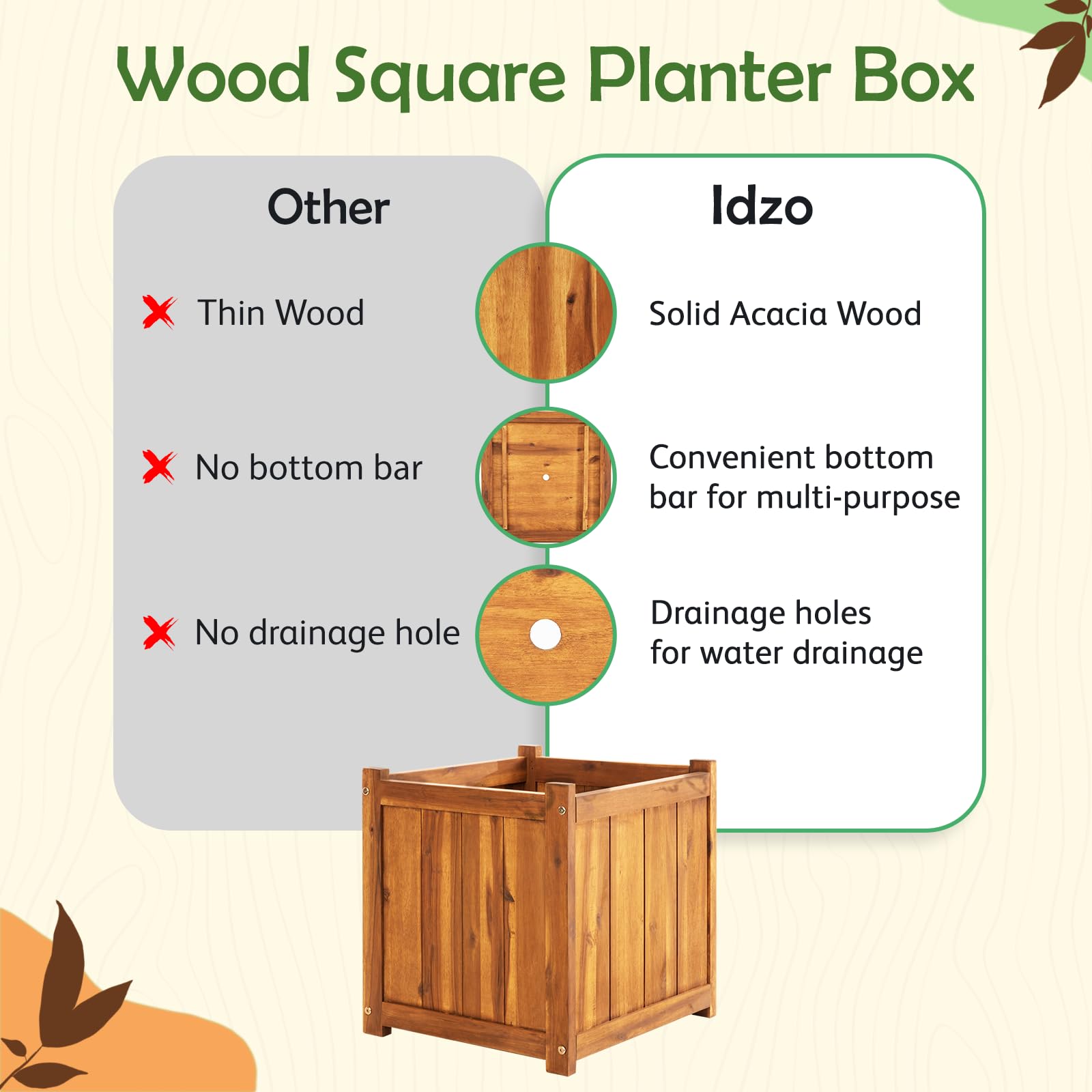 IDZO ergonomic handle detail enabling easy lifting and comfortable transport