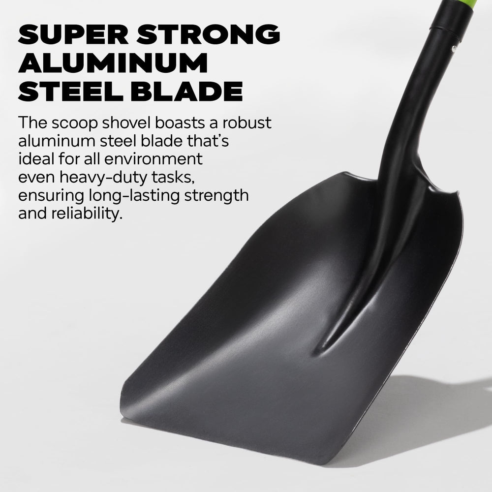 IDZO handle ergonomic EPE D-grip on fiberglass shaft for comfortable, insulated hold