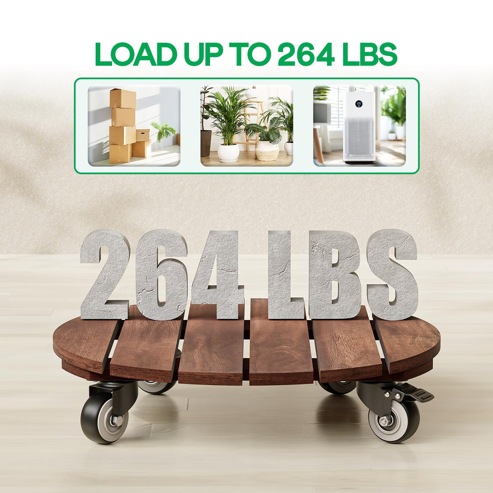 IDZO in use moving large potted plant demonstrating effortless mobility and floor protection