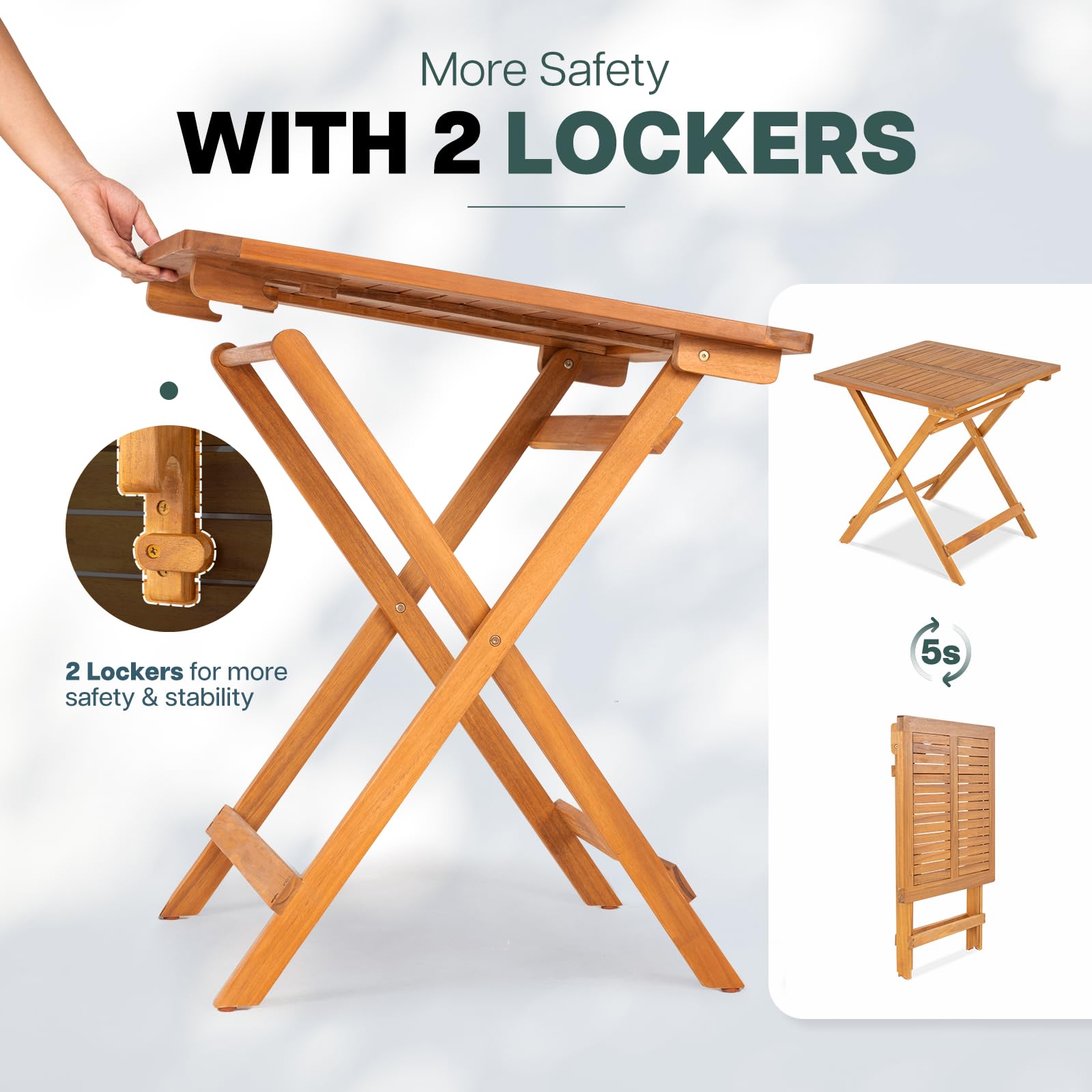 IDZO Legolas supporting weight demonstrating 270-pound capacity benefit