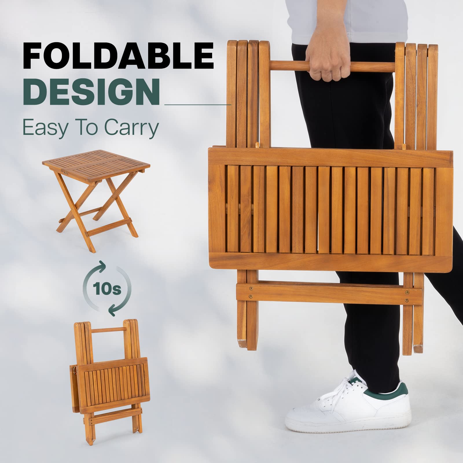 IDZO Mira folded profile demonstrating slim storage and portability benefit