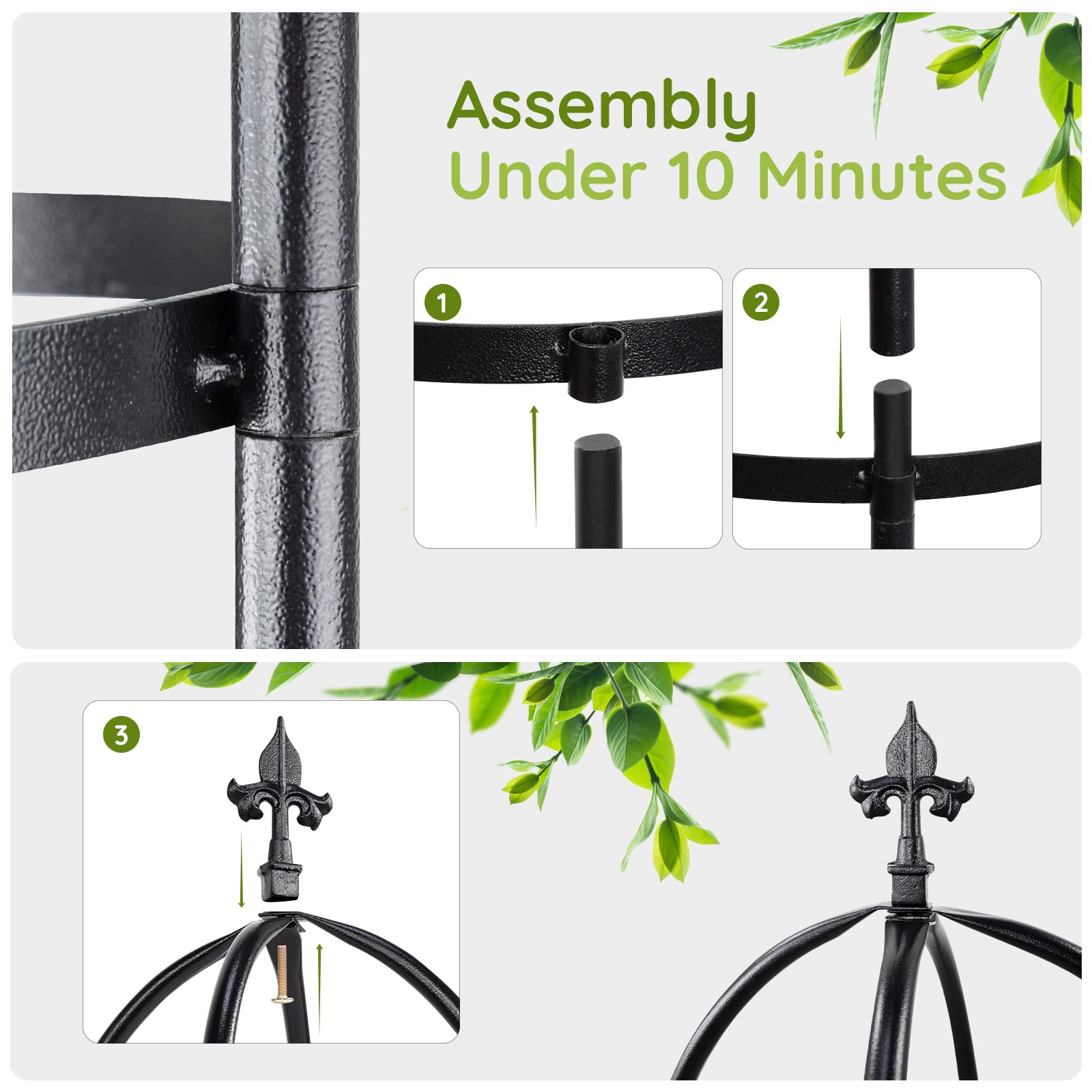 IDZO ring-joint assembly detail demonstrating tool-free quick installation benefit