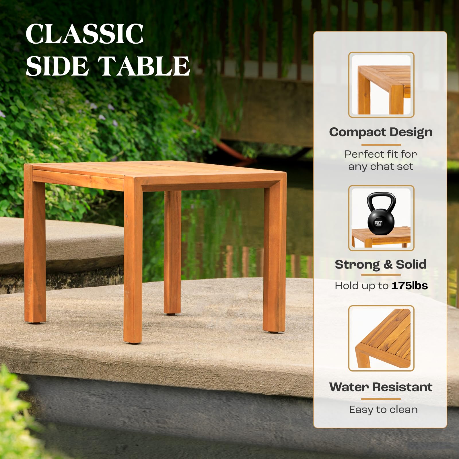 IDZO scale comparison with two chairs and table illustrating footprint advantage