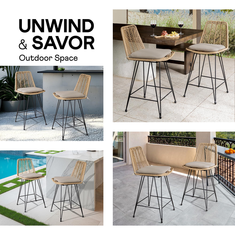 IDZO side profile of stool showing 24-inch seat height and comfortable seating posture