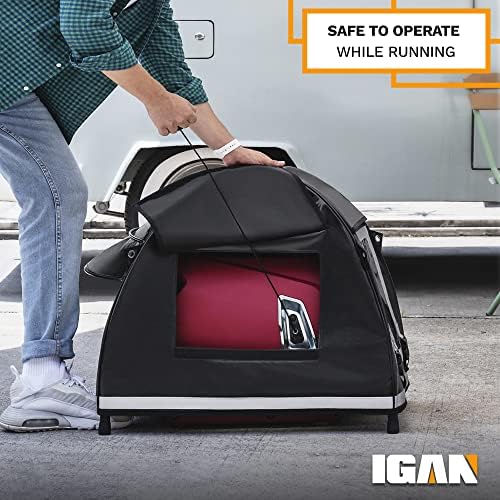 IGAN compact folded storage with car highlighting portable transport benefit