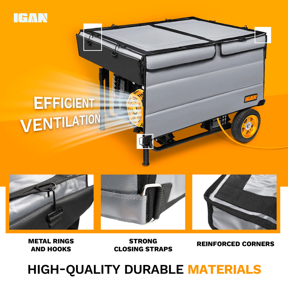 IGAN close-up fabric texture showing waterproof material and weather protection