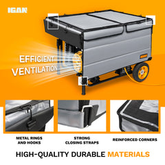IGAN close-up fabric texture showing waterproof material and weather protection