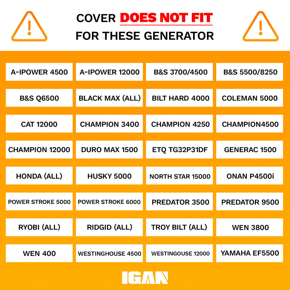 IGAN packed for storage compact folded cover for easy transport and storage