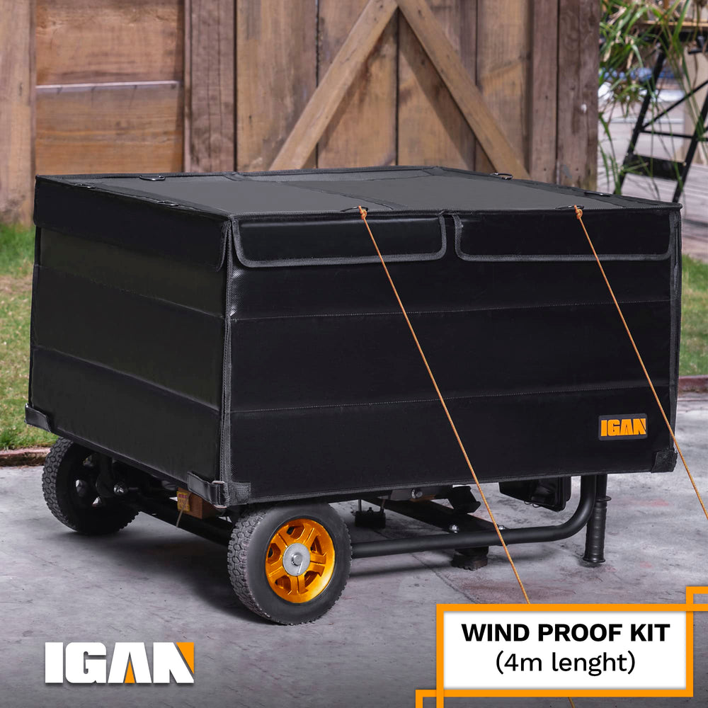 IGAN waterproof fabric detail highlighting tear resistance and water shedding