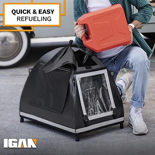 IGAN side view showing vent clearance preserving generator airflow