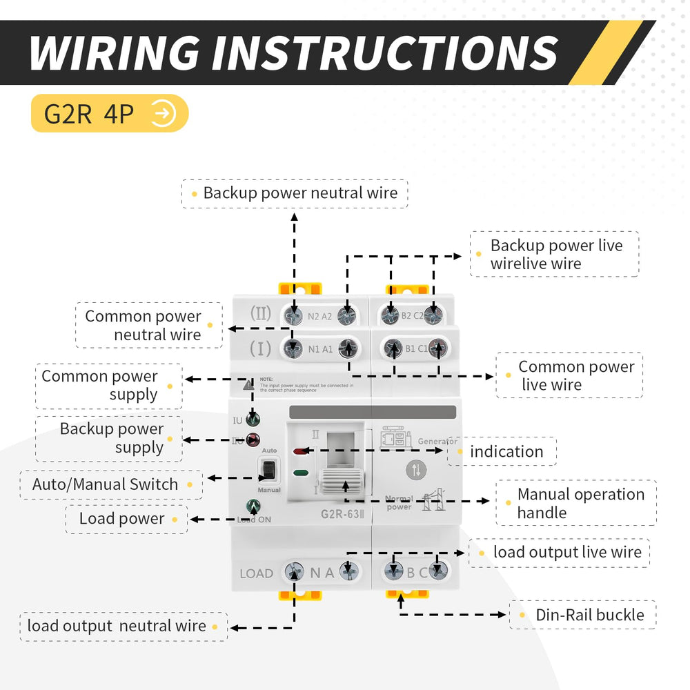 IGEYAPA wiring terminals detail showing secure connection points