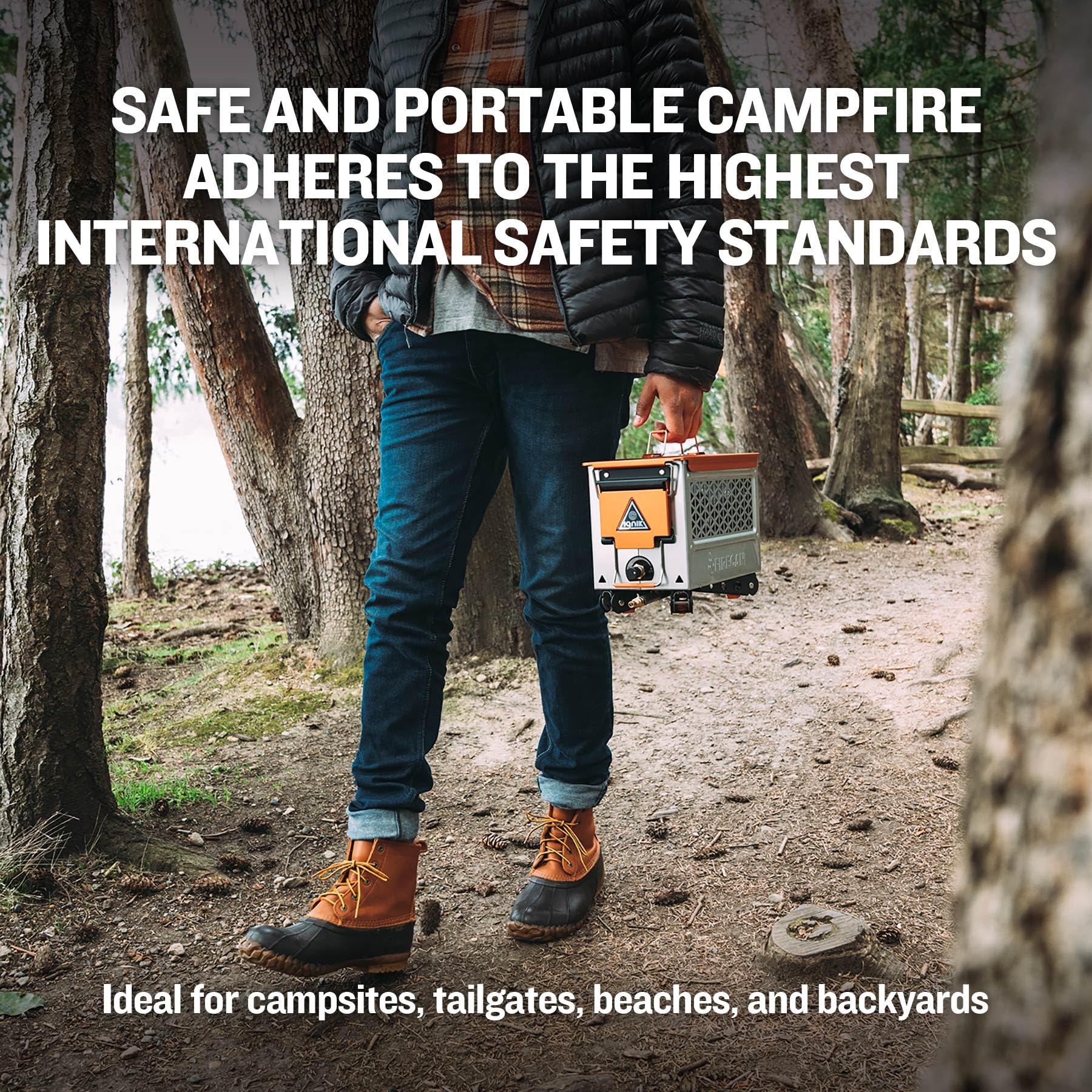 Ignik FireCan Elite packed down compact for convenient storage and travel benefit