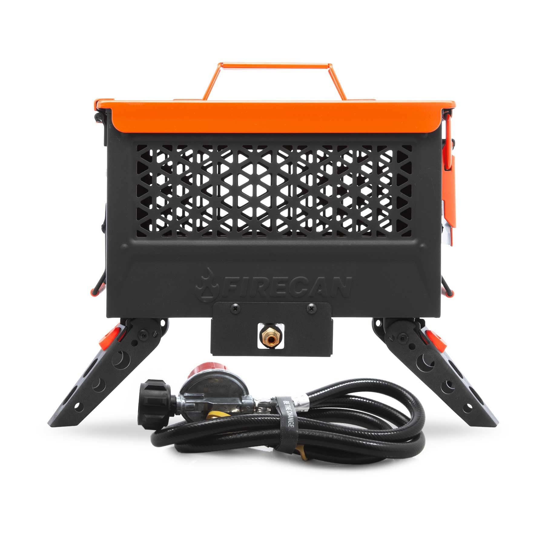 Ignik FireCan front view showing compact fuel-efficient design and portability