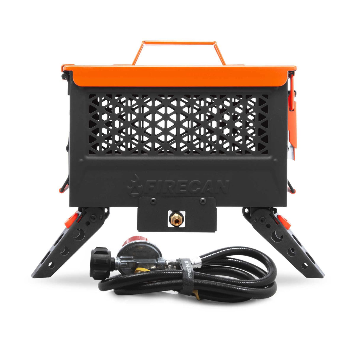 Ignik FireCan front view showing compact fuel-efficient design and portability