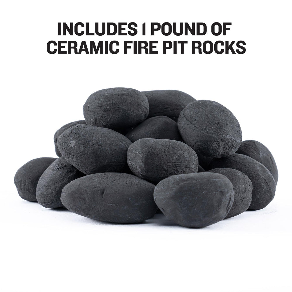 Ignik Moon Rocks in outdoor evening setting adding warm campfire-like glow benefit