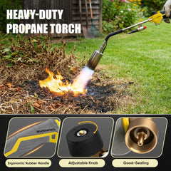 IgnitChef ergonomic handle and safety valve for secure control
