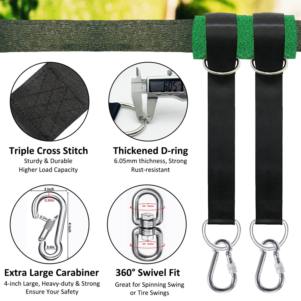 igolfluck close-up of nylon webbing and reinforced stitching for lasting strength