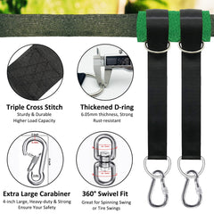 igolfluck close-up of 4-inch screw-lock carabiner highlighting secure hold