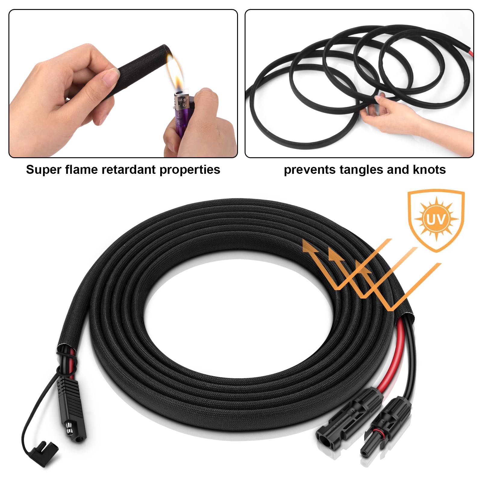 iGreely SAE connector with waterproof cap protecting contacts from rain and dust