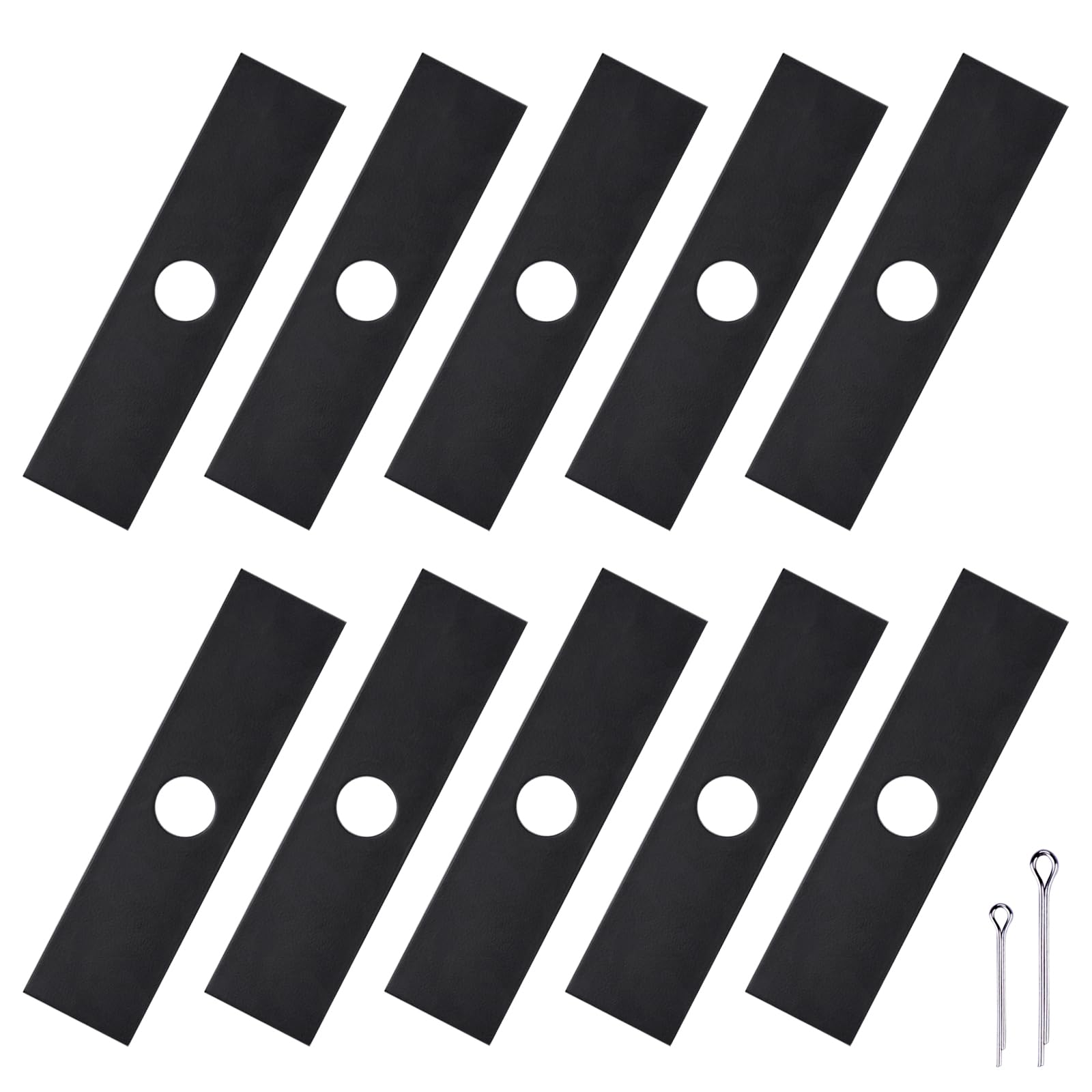 iGreely front pack view showing ten replacement edger blades and label benefit