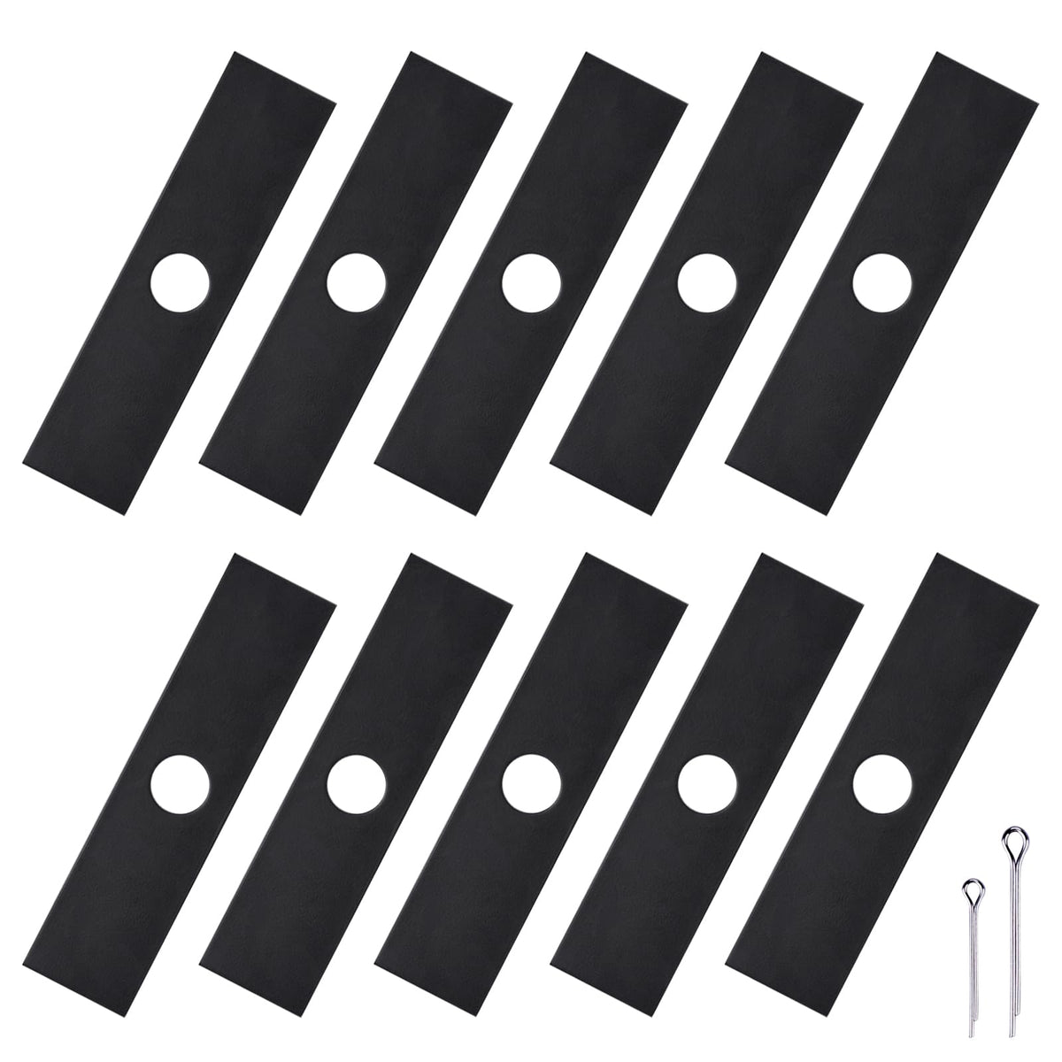 iGreely front pack view showing ten replacement edger blades and label benefit