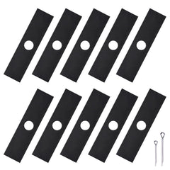 iGreely front pack view showing ten replacement edger blades and label benefit