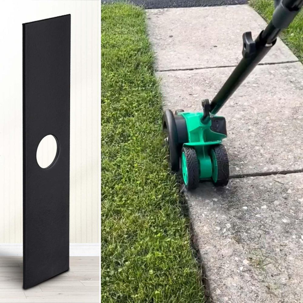 iGreely finished lawn edge after use demonstrating cleaner edging results