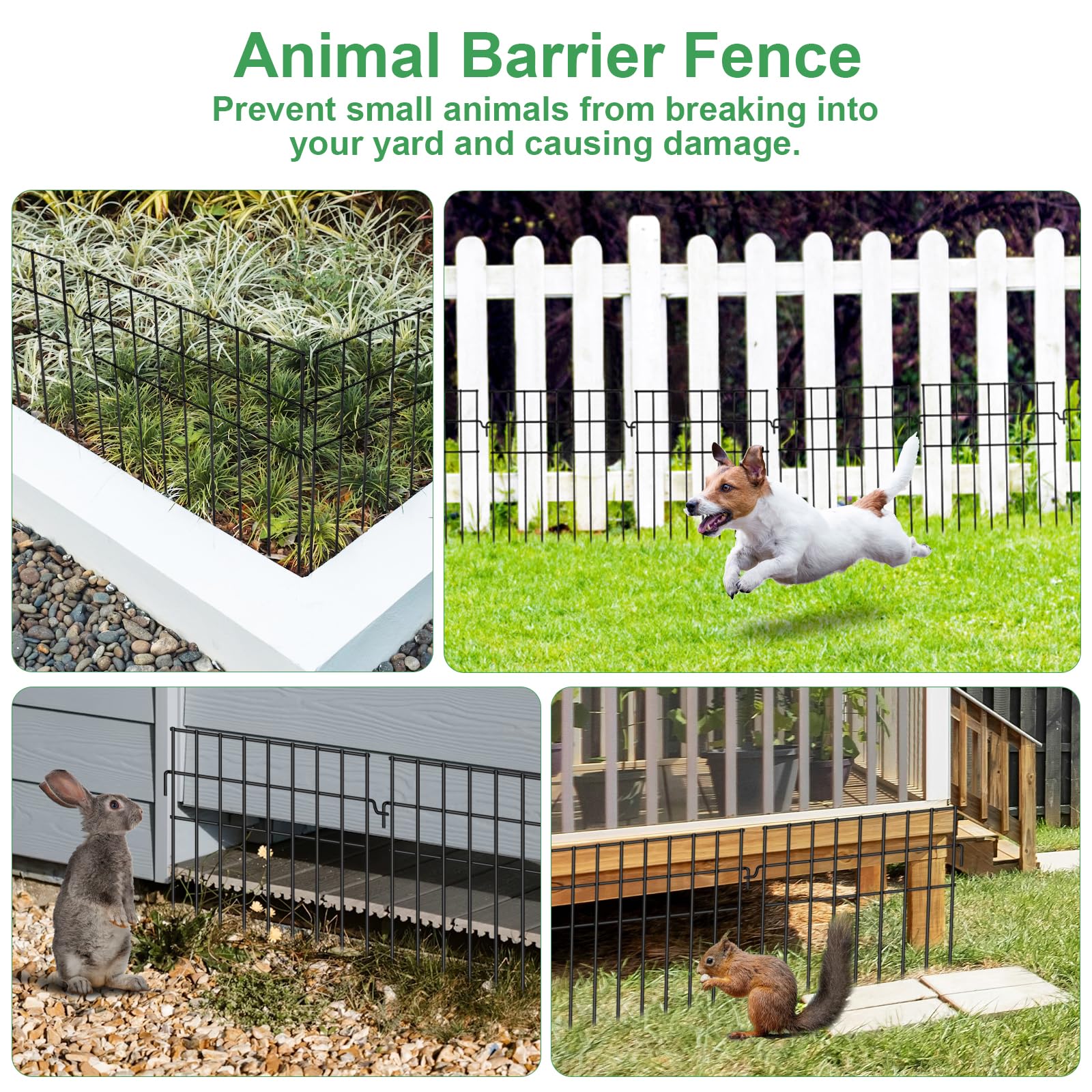 iGreely garden scene showing fence in yard for tidy, protected landscaping