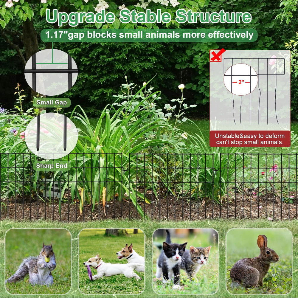 iGreely sharp bottom edge detail for easy no-dig insertion and stable ground grip