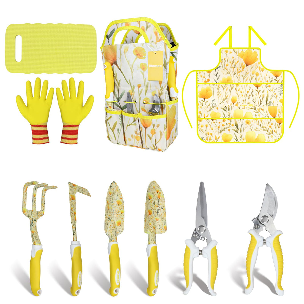 iHansee front packaging and full tool layout showing complete organized kit
