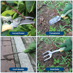 iHansee ergonomic PP+TPR handle detail showing anti-slip grip for comfort