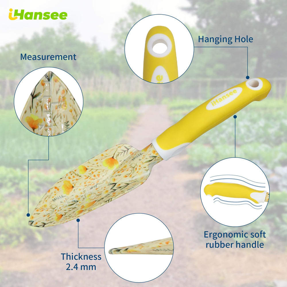 iHansee tool size comparison next to hand demonstrating scale and usability