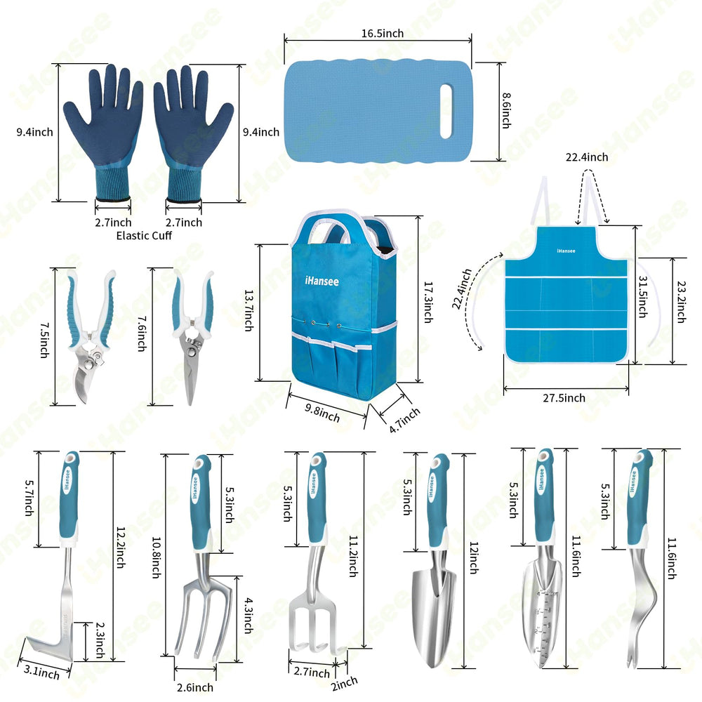 iHansee close-up of aluminum tool blade and ergonomic handle for comfortable grip