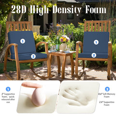Iheqard cushion placed on patio sofa showing enhanced comfort and style outdoors