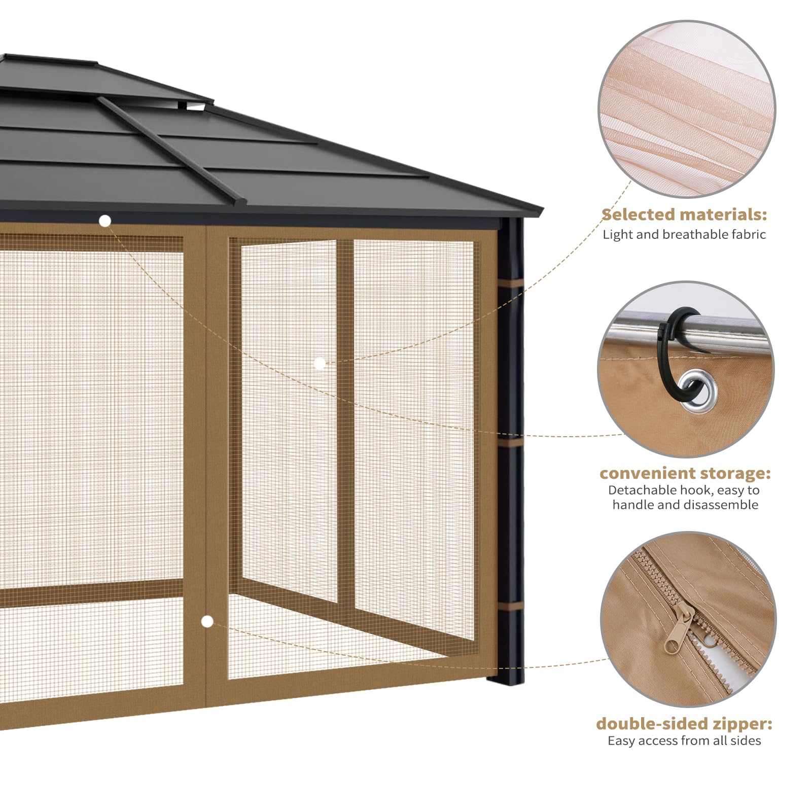 Iheqard entrance panel partially open showing easy access and ventilation benefit
