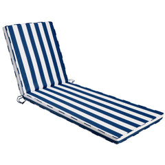 Iheqard front view of blue white striped cushion showing stylish look and comfort