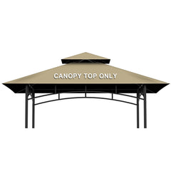 Iheqard front view canopy top showing khaki coverage and shelter benefit