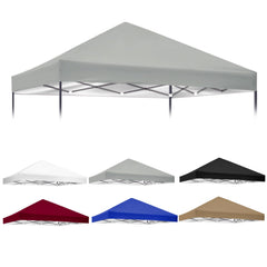 Iheqard gray canopy top front view showing full coverage and quick refresh benefit