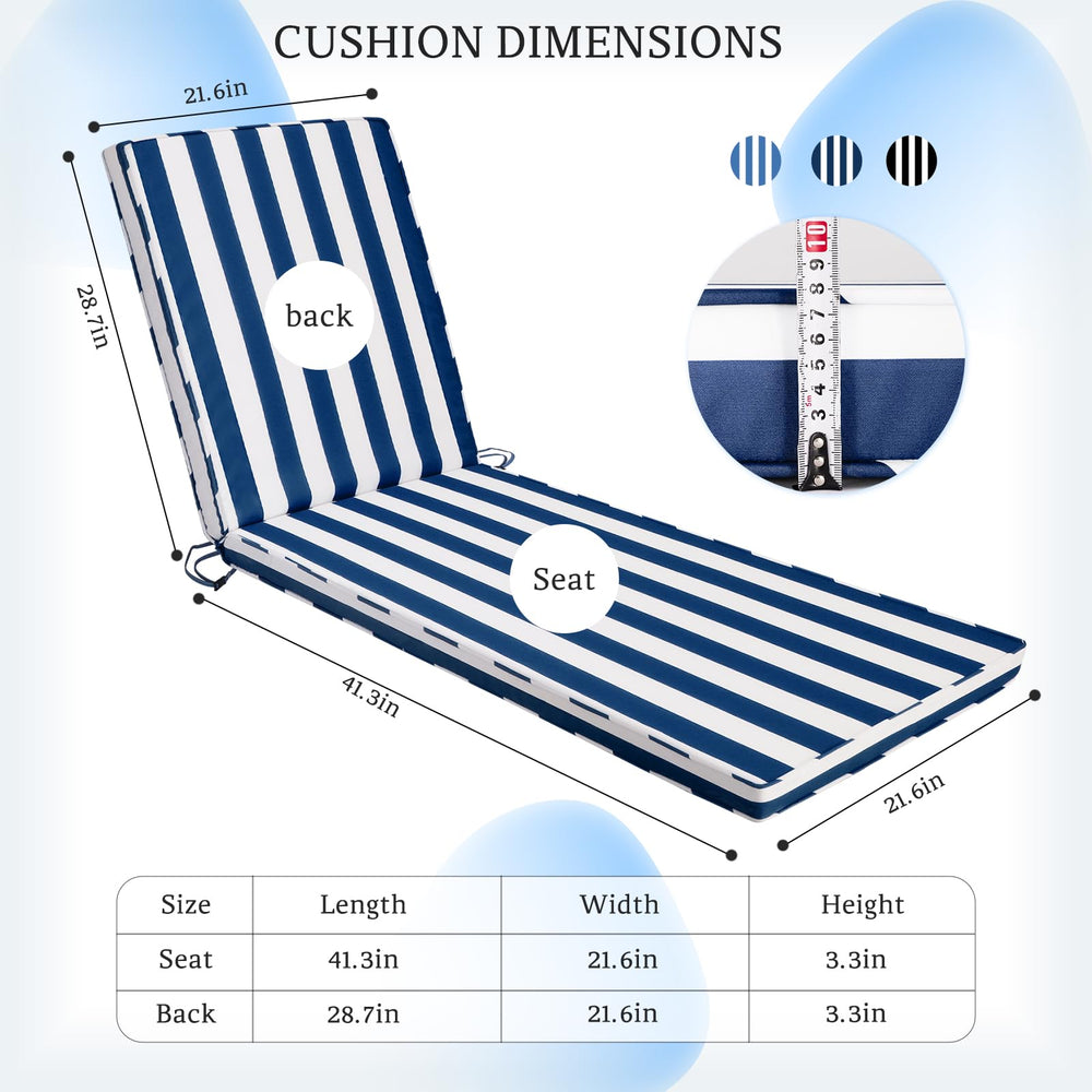Iheqard cushion on poolside lounger demonstrating comfortable outdoor use