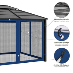 Iheqard installed on backyard gazebo demonstrating insect protection and aesthetic upgrade