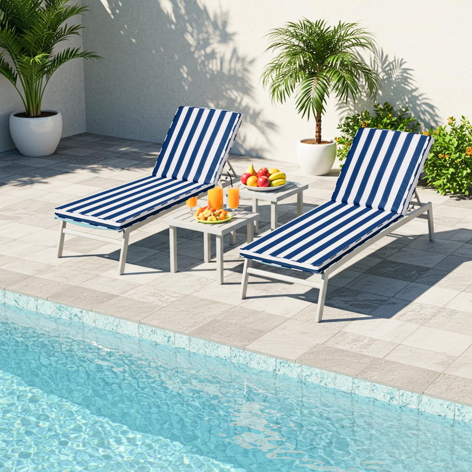 Iheqard cushion on patio with table portraying durable stylish outdoor seating