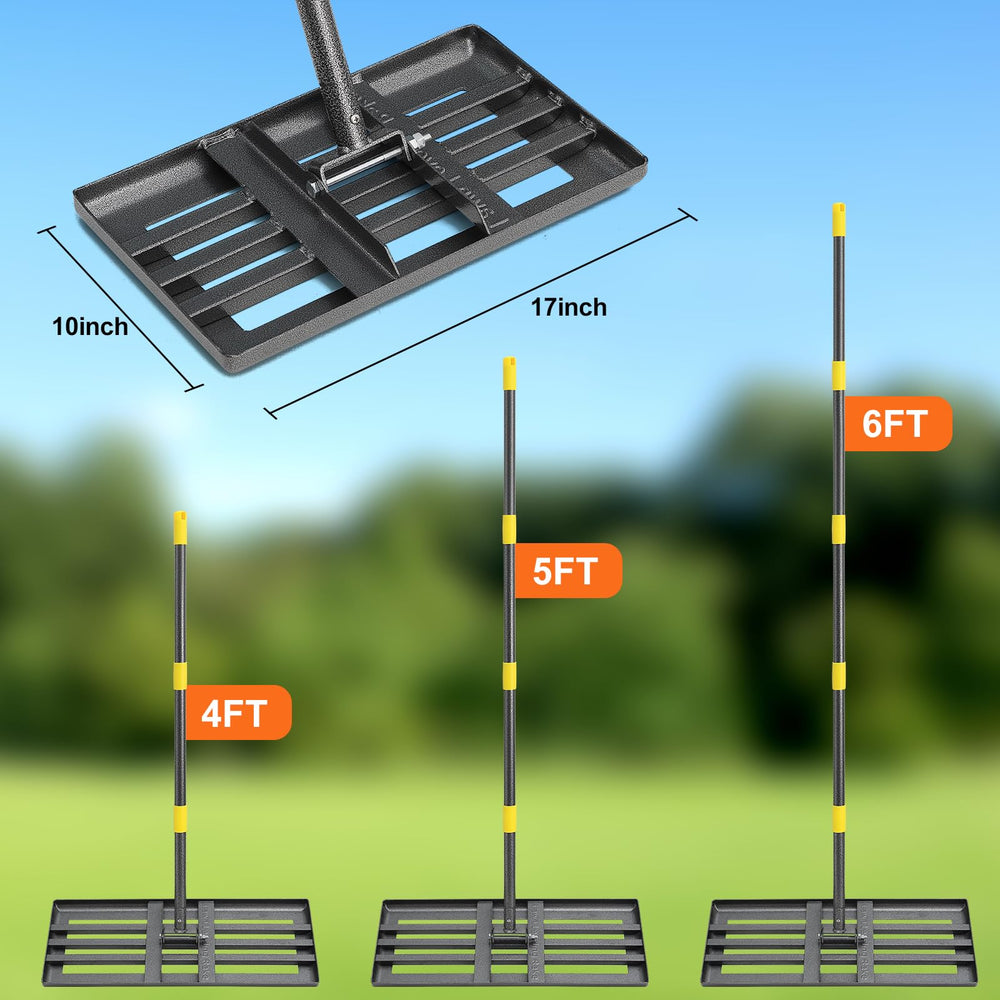 Ihomepark rake leveling soil in yard for faster, neater lawn repairs