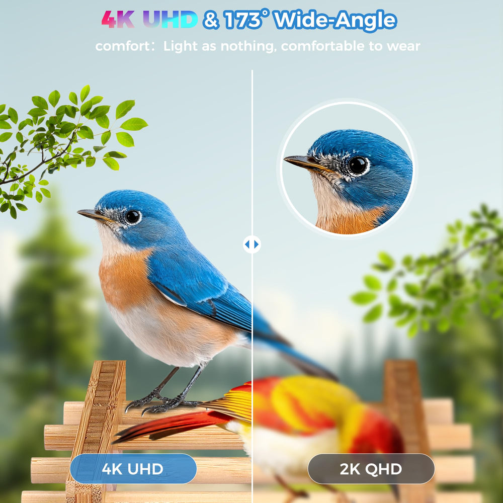 IILIKEBIRD feeder held next to a hand for scale, clarifies compact size and 1.25L capacity advantage