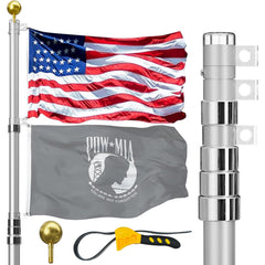 IIOPE front view of the extended pole showing stability and height benefit