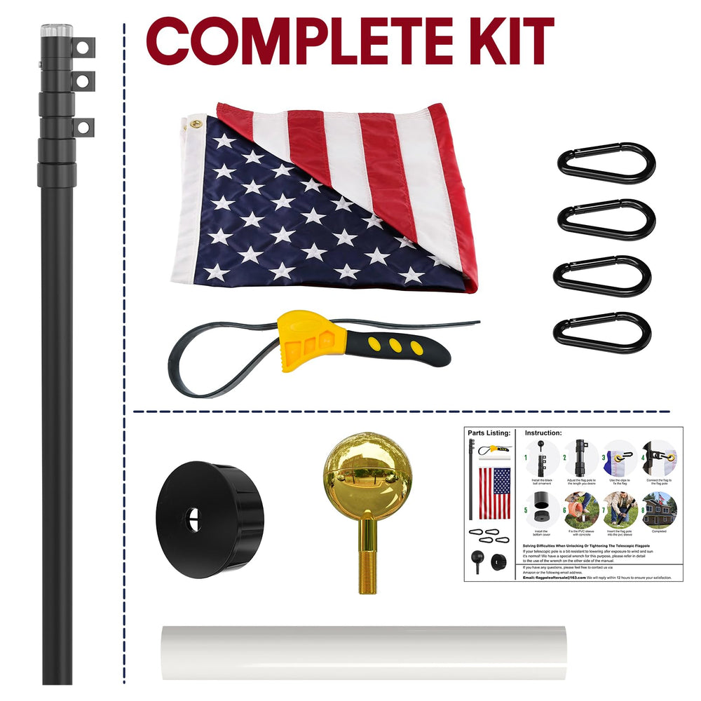IIOPE flag pole in-ground sleeve installed illustrating stable anchoring
