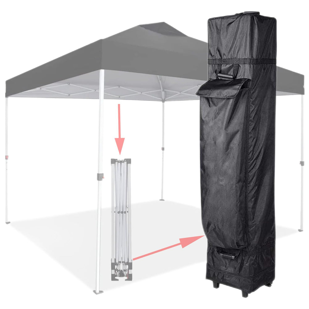 ikare canopy bag in use at market protecting gear and easing setup