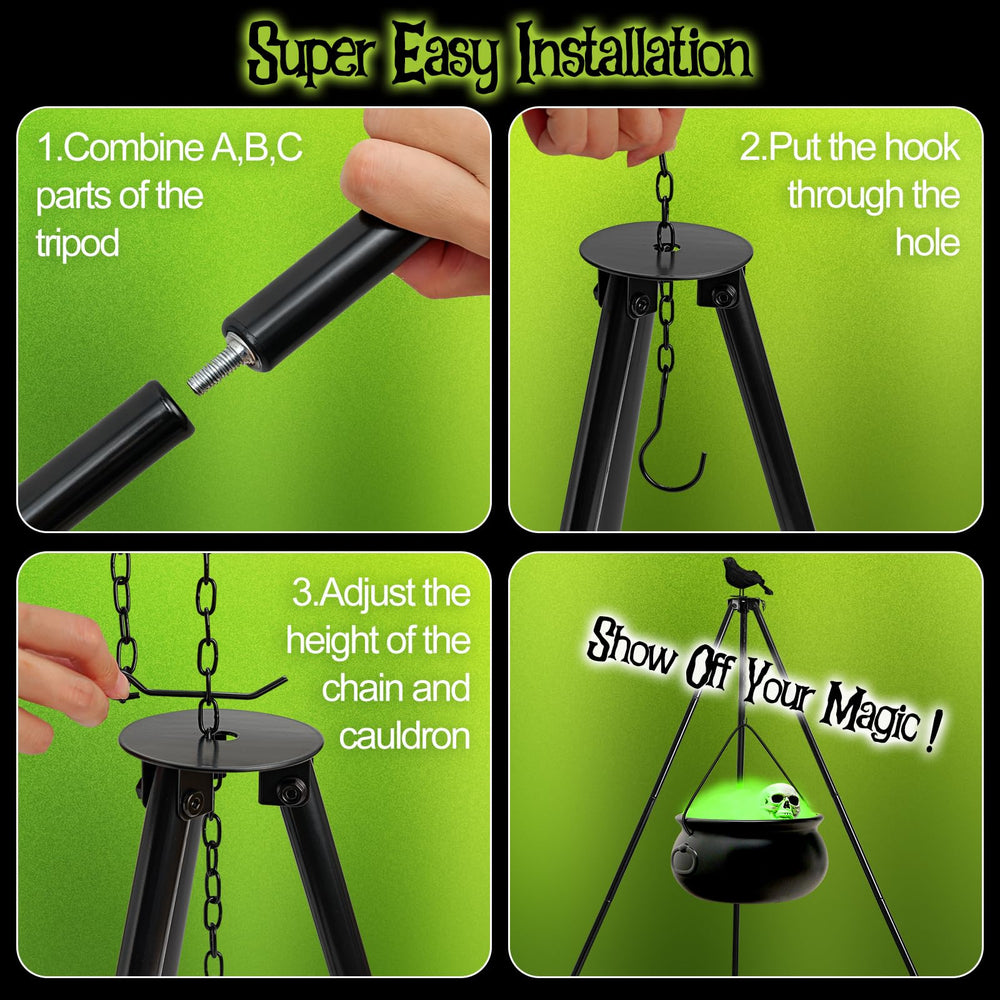 IKSII assembly setup stages showing quick unfold and hang process